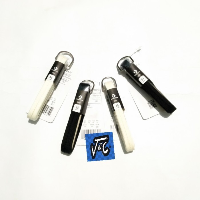 Best- ORIGINAL Tali Sepatu Converse Chuck 70 70s Lace Laces Black White - RED BASIC 54"