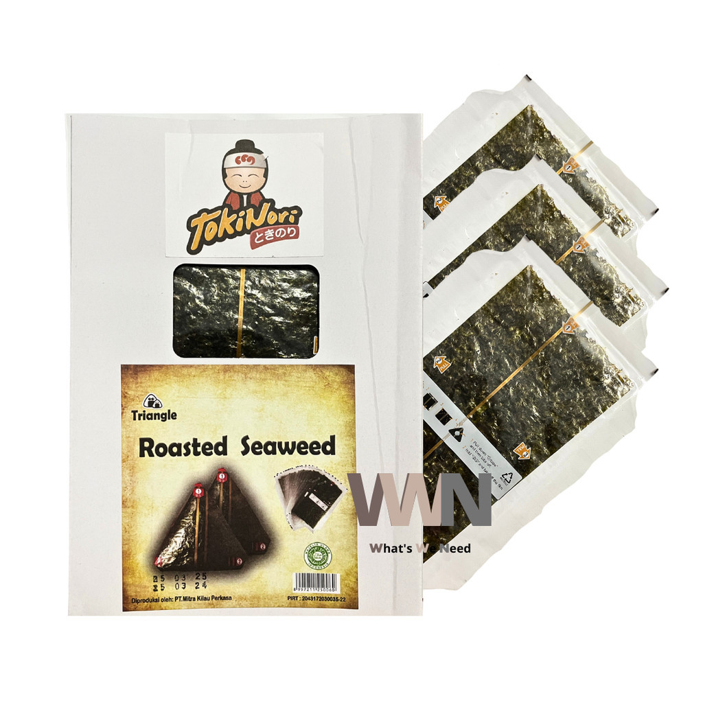 

Tokinori Onigiri 1 SHEET Wrapper Sushi Nori Roasted Seaweed - Nori Wrapper Onigiri Triangle