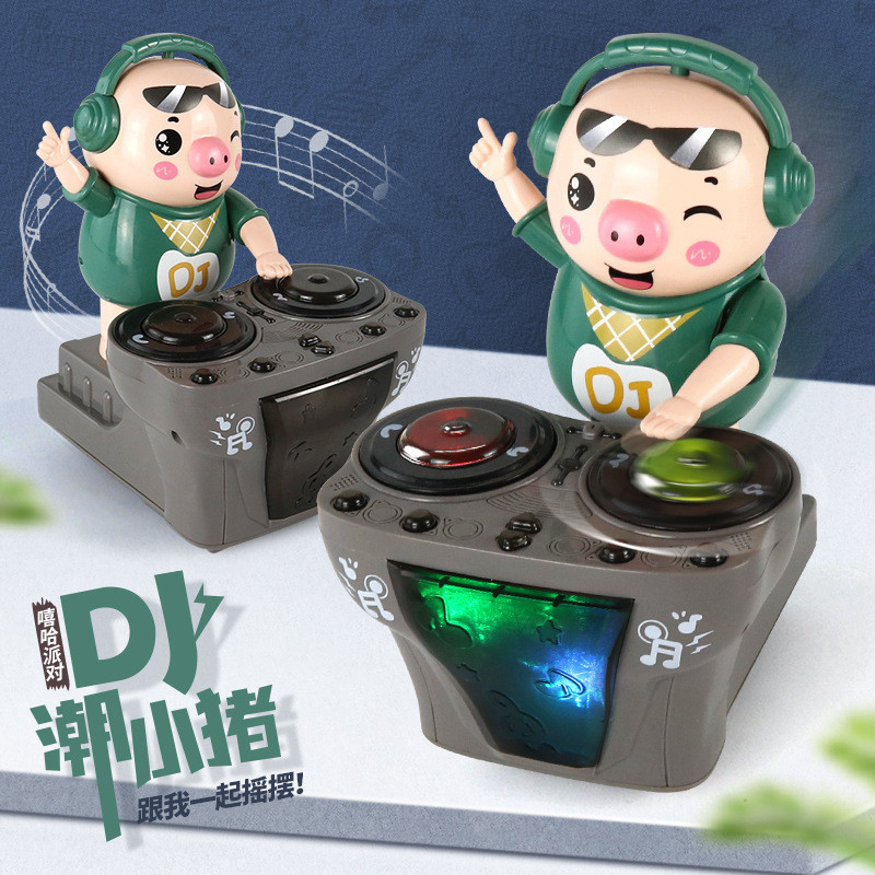 Diskon DJ Disk/Babi Trendi Elektrik Babi Menyanyi Menari Babi/Mainan Hari Anak-anak