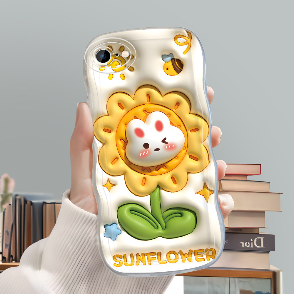 Compitable With iPhone 7 8 SE 2020 2022 Phone Case Softcase Casing Hp Kesing Soft Cassing Flower 393