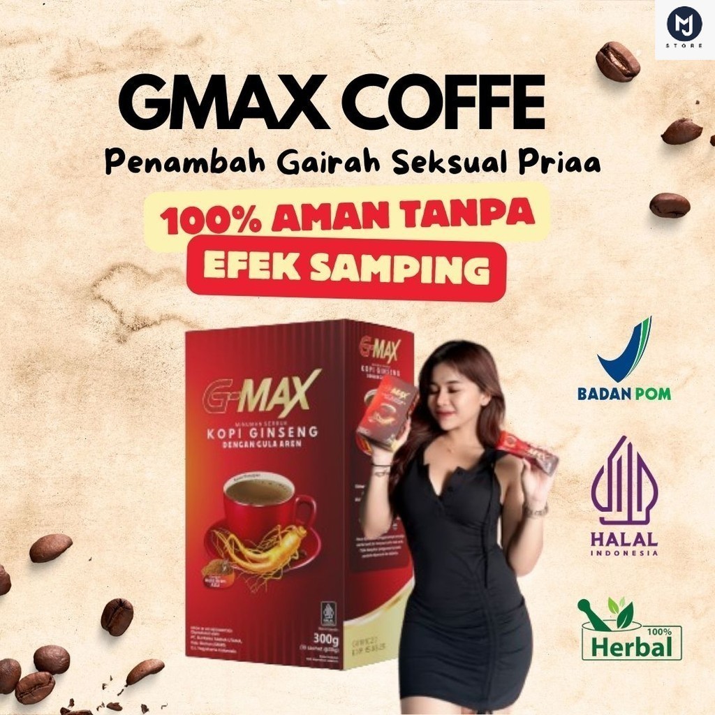 

KOPI STAMINA PRIA DEWASA TAHAN LAMA ORIGINAL BPOM G-MAX KOPI EXTRA GINGSENG 10 SACHET DARI HERBAL ALAMI BERKUALITAS