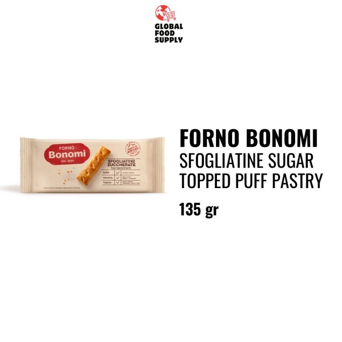 

Forno Bonomi Sfogliatine Sugar Topped Puff Pastry 135 gr