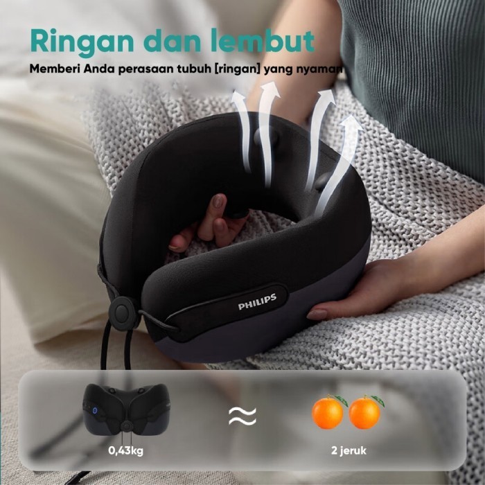 Philips Massage PPM3306 Alat Pijat Leher Punggung 360° Ring Neck