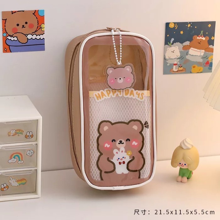 

✨LARIS✨ -KOTAK PENSIL LUCU KAWAII RT-143 - lucky pink
