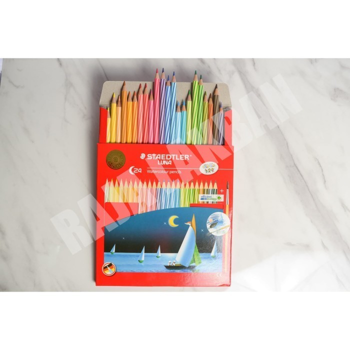 

✨LARIS✨ -Pensil Warna Staedtler Luna 24 Warna Ukuran Panjang