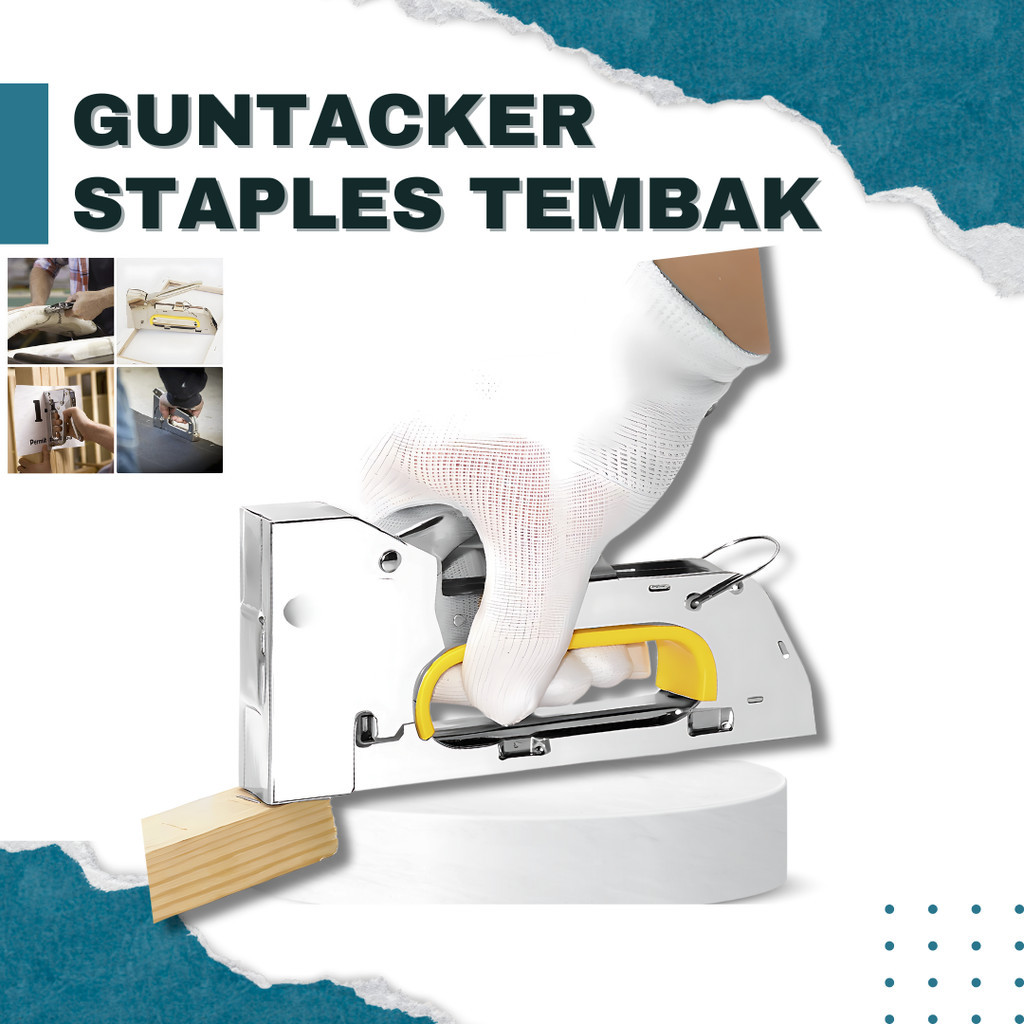 

Allefix Stapler Gun Staples Jok Motor Otomatis Guntacker Steples Stapler Hekter Tacker Alat Perekat Stepler Handtacker Kayu Jok Motor Mobil Spanduk Banner Kertas