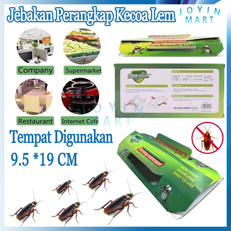 10Pcs Jebakan Perangkap Kecoa Lem/Perangkap Kecoa Racun/Perangkap Kecoa Cicak Rumah
