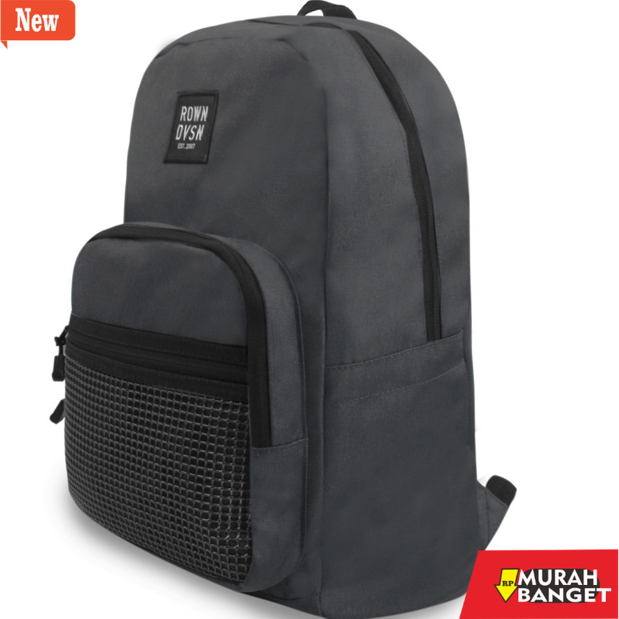 Tas Ransel Pria Kekinian Rown Dvsn Bag pack Grey - Rown Division Tas Ransel Anaxim Grey
