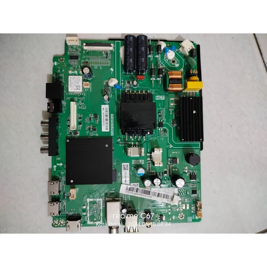 MESIN MAINBOARD LED TV 43" INCH AQUA LE43AQT1000U