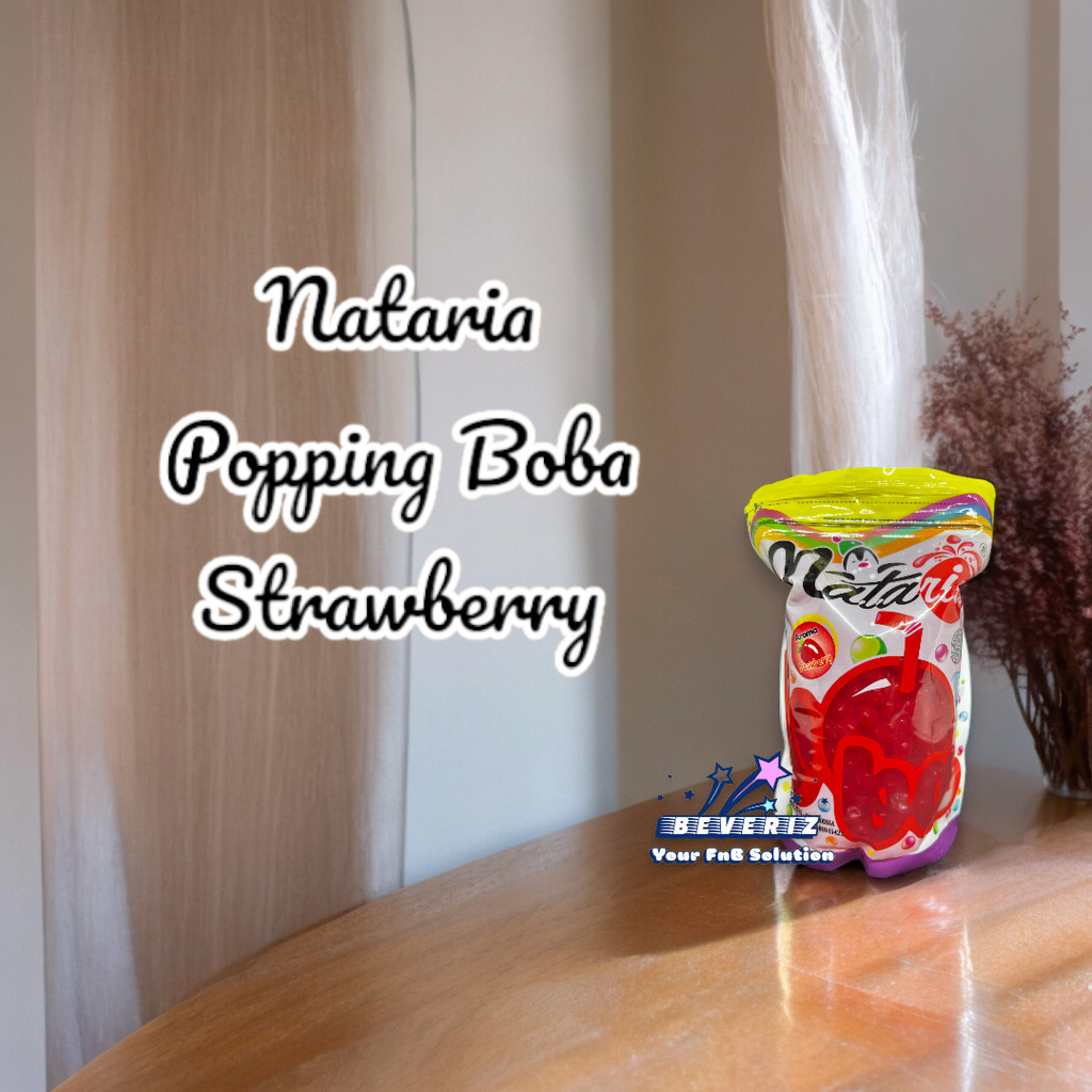 

Nataria Popping Boba Strawberry 500 Gram | Jelly Mutiara | Topping Minuman Kekinian Pecah Dimulut