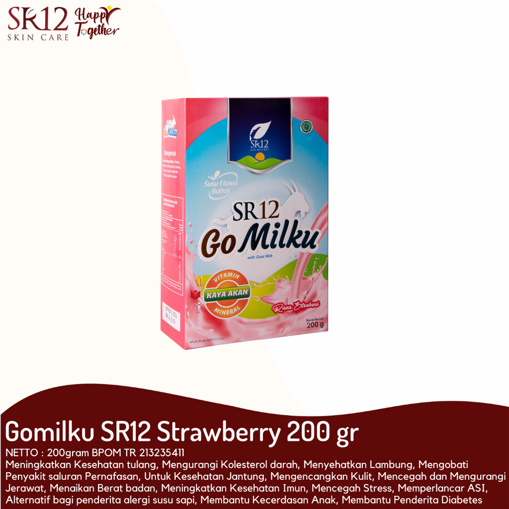 

SR12 - Go Milku SR12 Susu Kambing Etawa Gomilku Strawberry SR12 Susu Kesehatan Tulang