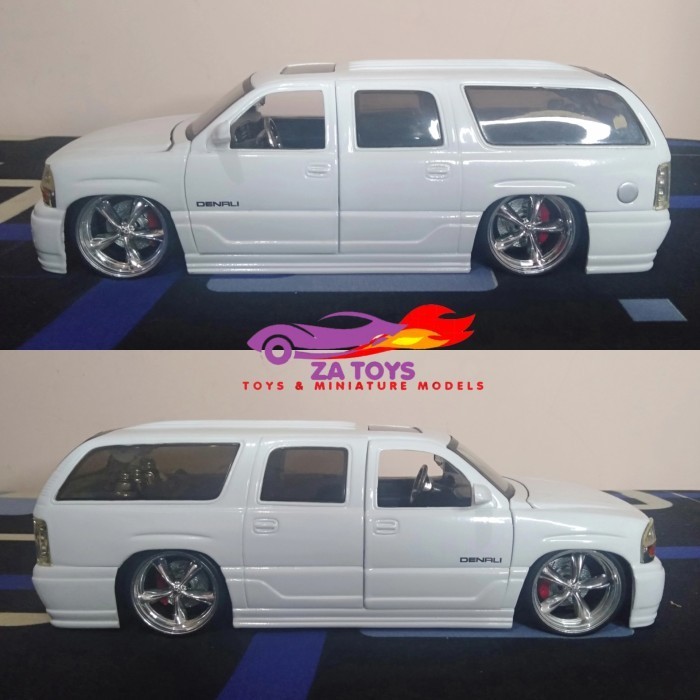 PTS99 Diecast Jada Toys GMC Yukon Denali XL White Loose Skala 1:24