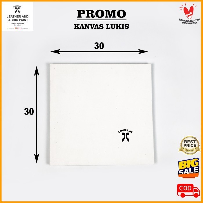 

G874R~ Promo Murmer [SALE]Kanvas Lukis Canvas Board Ukuran 30x30 cm - svmmerink