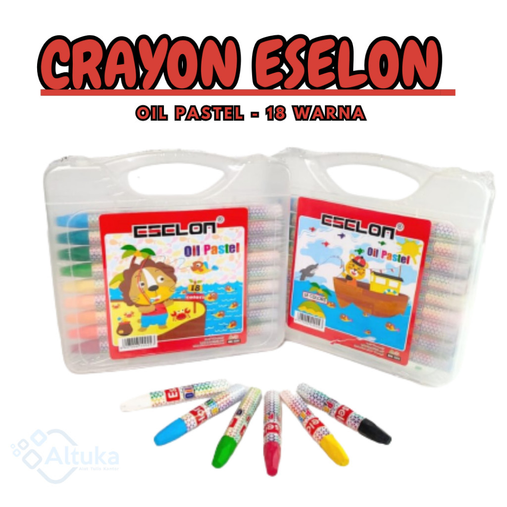 

Crayon / Krayon Alat Mewarna 18 Warna Eselon Murah