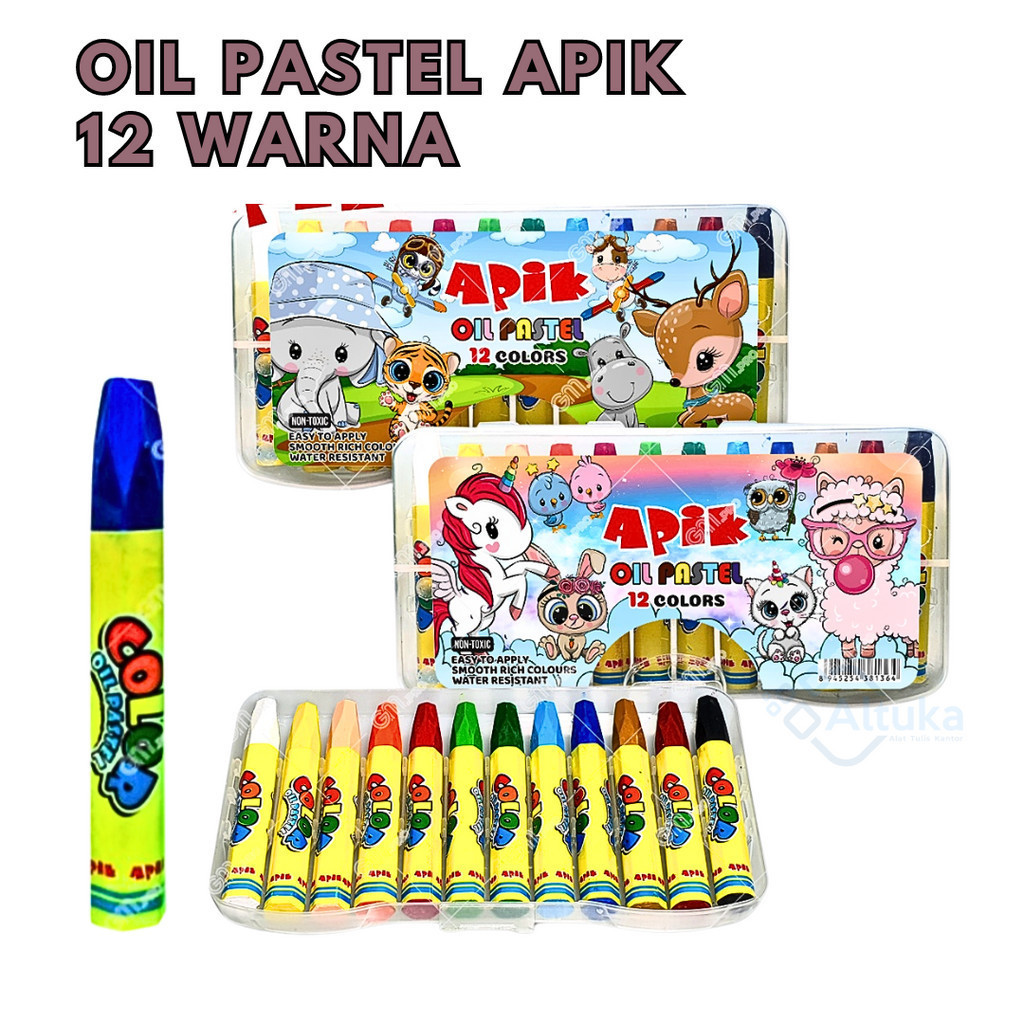

Krayon Alat Mewarnai / Crayon APIK 12 Warna