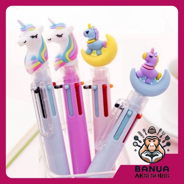

BANUA ACC | PENA KARAKTER MEKANIK 6 WARNA UNICORN FULL MOON PULPEN KARAKTER UNICORN WARNA WARNI PULPEN UNICORN MULTICOLOR PULPEN LUCU