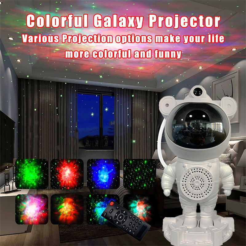Cahaya Proyeksi Bluetooth Astronaut Starry Sky Projection Light Astronaut Full Sky Starry Atmosphere