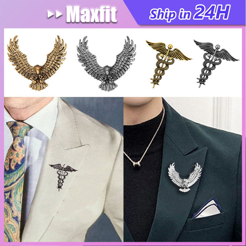 Bros Pin Jas Burung Garuda Eagle Brooch Untuk Pria