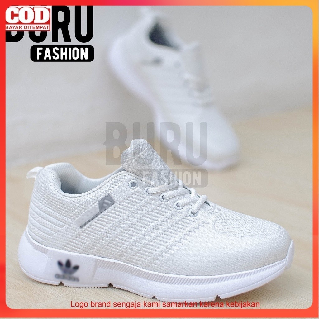 Sepatu sneakers putih wanita pria Sepatu olahraga putih - sepatu wanita pria - Jogging santai senam