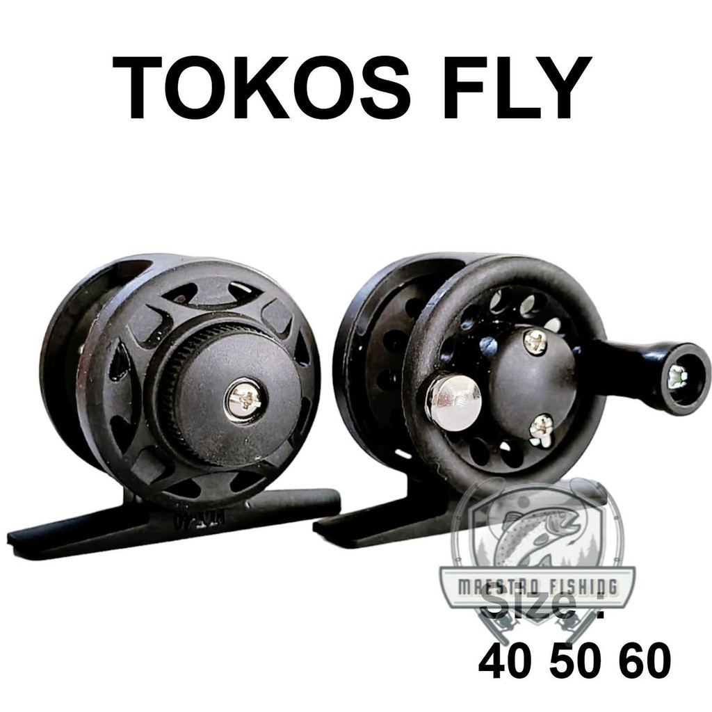 Reel Tokos FLY 40 50 Fly reel mini-tokos mini.gulungan senar.reel senar . Maestro
