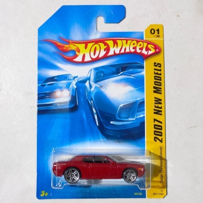 Hotwheels Dodge Challenger Concept Merah hati 2007