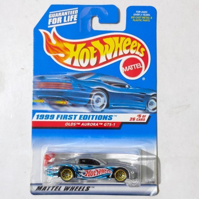 Hotwheels Olds Aurora GTS 1 silver tampo HW 1999