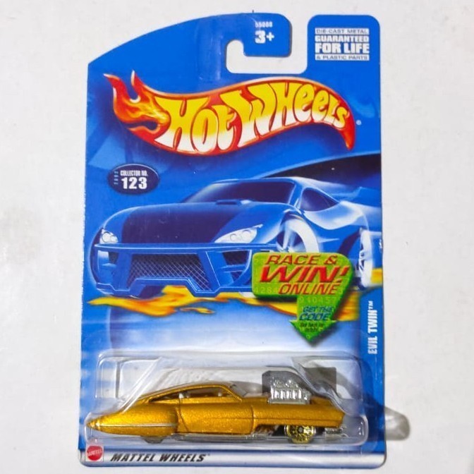 Hotwheels Evil Twin emas gold 2002