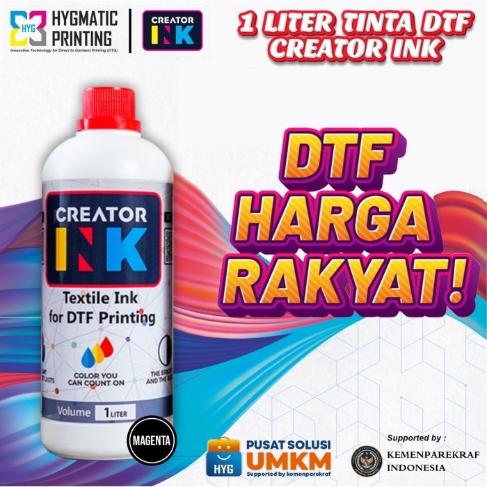 

Terbaru-ATK Tinta DTF | Tinta DST | Sablon Digital - CREATOR INK - 1 Liter - Merah
