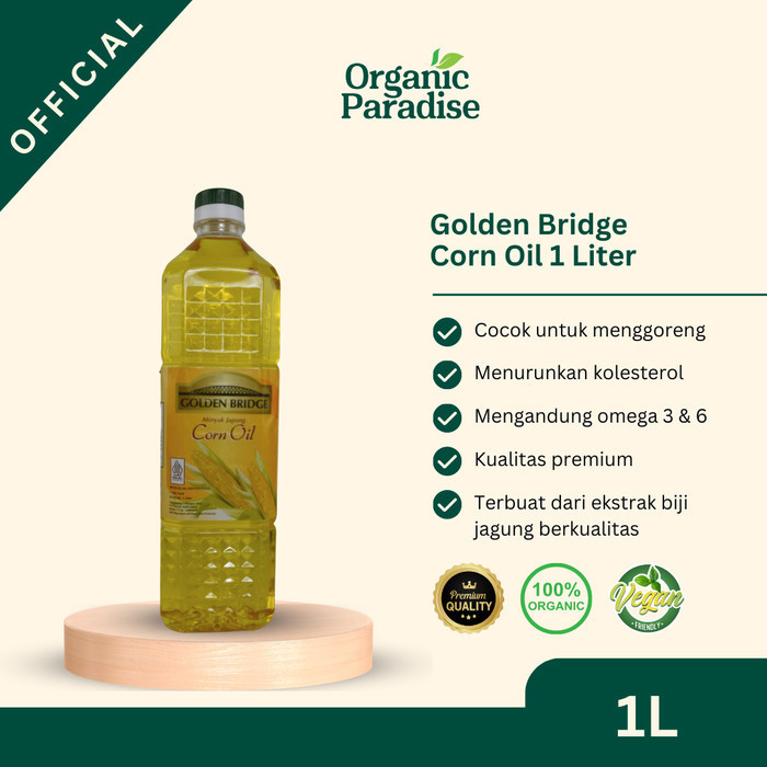 

Golden Bridge Corn Oil 1 Liter Minyak Jagung