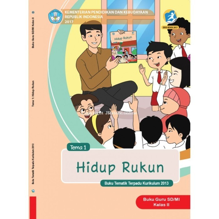 Buku guru kelas 2SD-MI Tema 1 hidup rukun