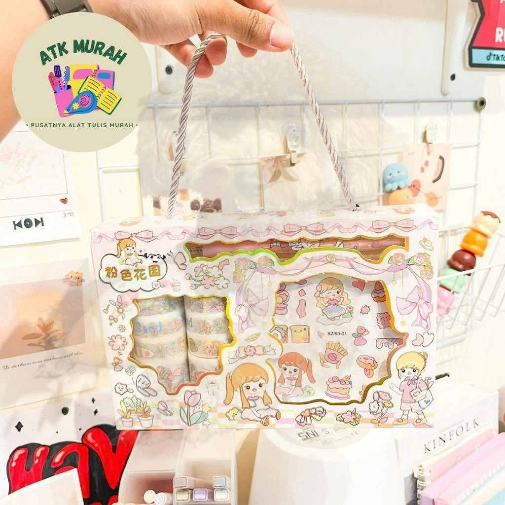 

PAKET SET STIKER SZ-93 WASHI TAPE STICKER CUTTER COD TERMURAH