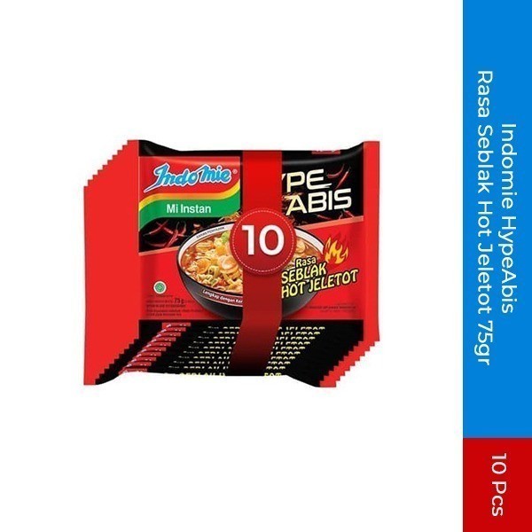 

Indomie HypeAbis Rasa Seblak Hot Jeletot 75gr 10pcs afewmart Shopee