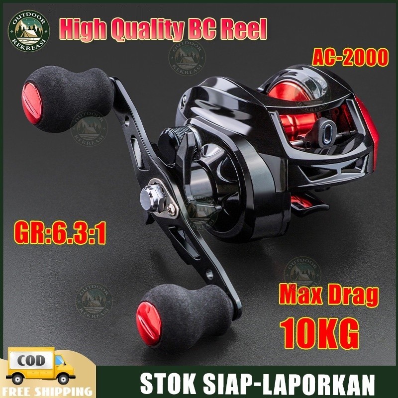 REEL BC REEL MURAH HANDLE KIRI BAITCASTING REEL / PENGGULUNG SENAR PANCING TANGAN KANAN / KIRI RASIO