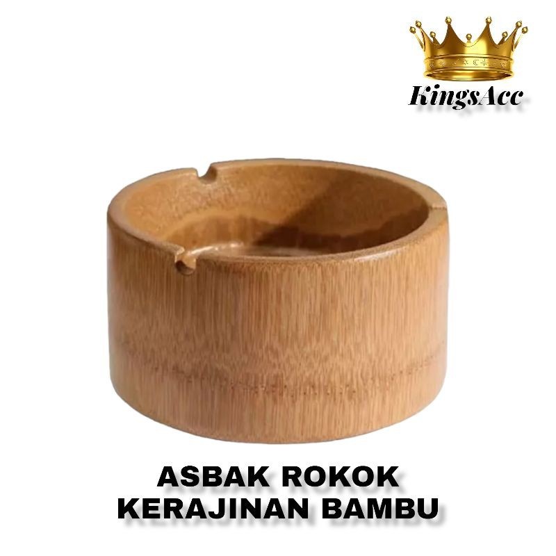 ASBAK BAMBU KERAJINAN TANGAN ready