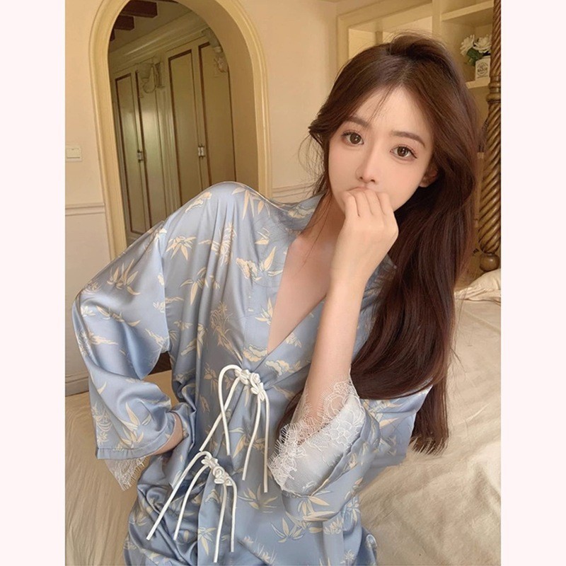 Baju Tidur Set Piyama Model Cina Bahan Satin Premium Pakaian Tidur Wanita Dewasa