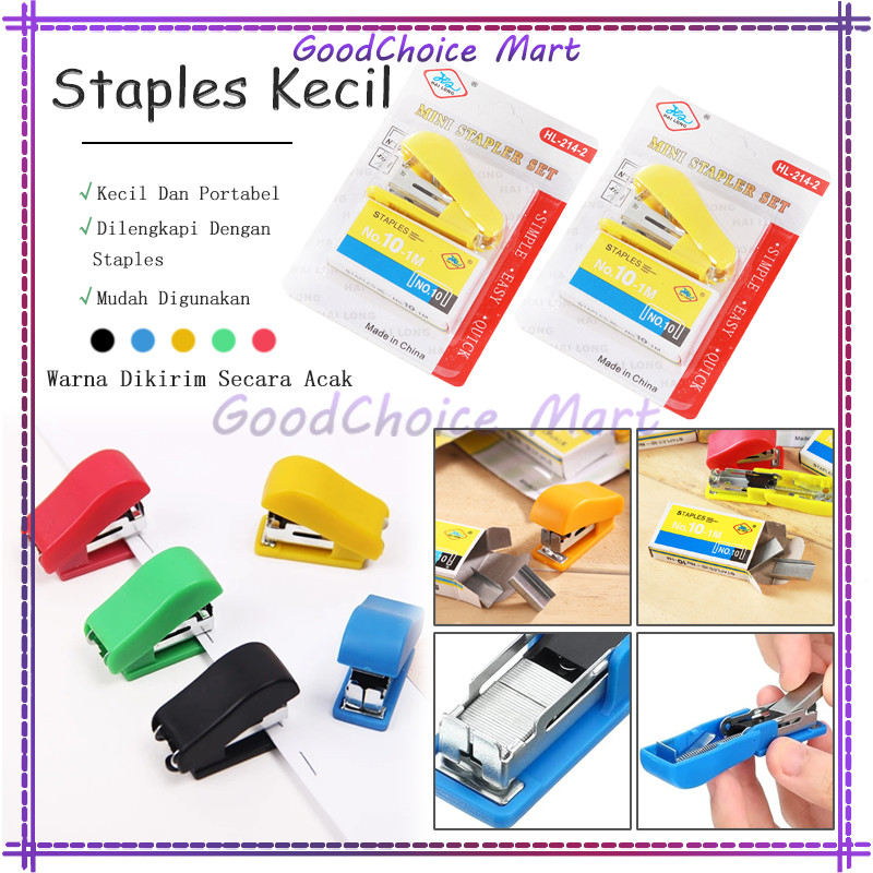 

Staples Kecil / Staples Mini / Stapler Mini Portabel / staples / stapler mini satuan / hekter mini