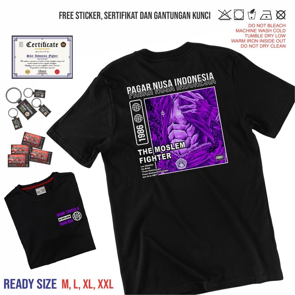 Kaos Pagar Nusa Distro Pn Arpansa Trisula Kode Pn Ungu