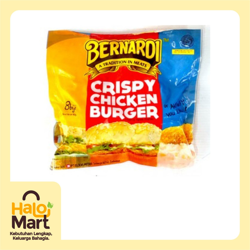 

BERNARDI CRISPY CHICKEN BURGER 410G ISI 8 BIJI
