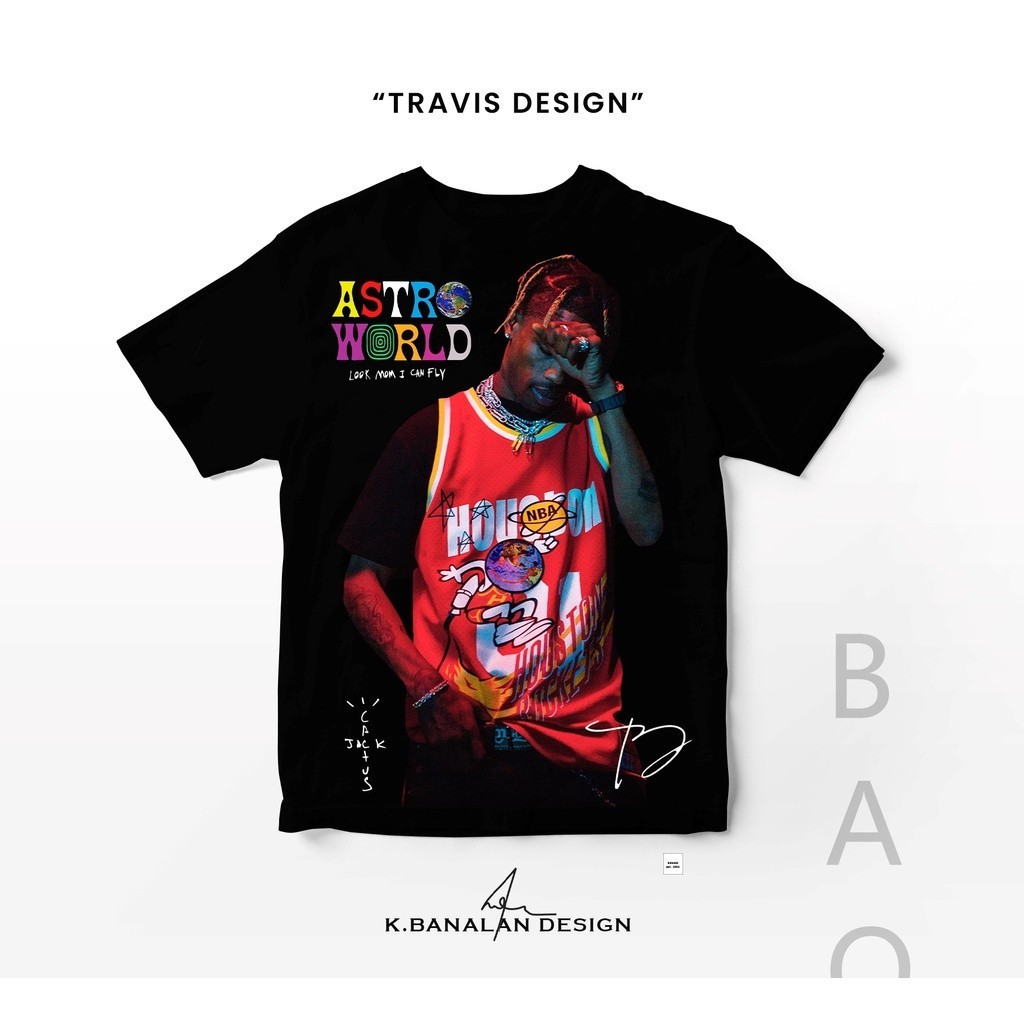 cotton casual original design Tops Travis Scott Joint Mcdonald'S Meichao Brand Men Couples Casual St