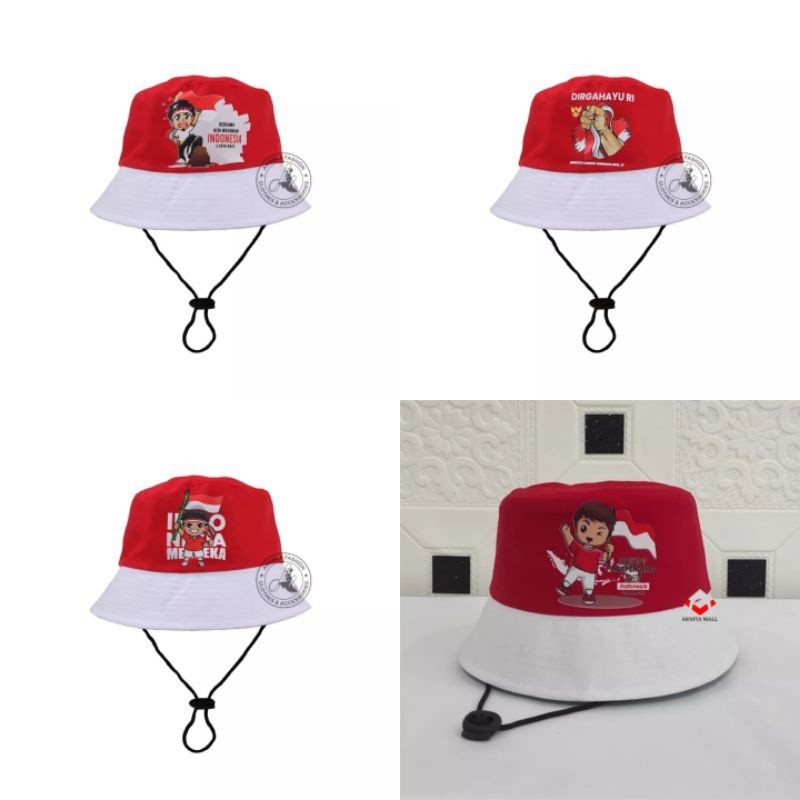 Topi Anak Merah Putih kemerdekaan 17 agustus