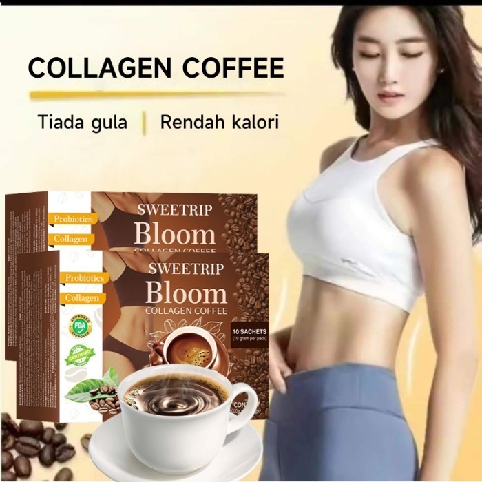 

Kila Original Kopi Sweetrip Bloom Collagen Coffee 100G Kopi Diet Enzim Pelangsing Tubuh Penghancur Lemak Instant Coffee Robusta Collagen Detoksifikasi Dan Turunkan Berat Badan Membakar Lemak Kurangi Nafsu Makan