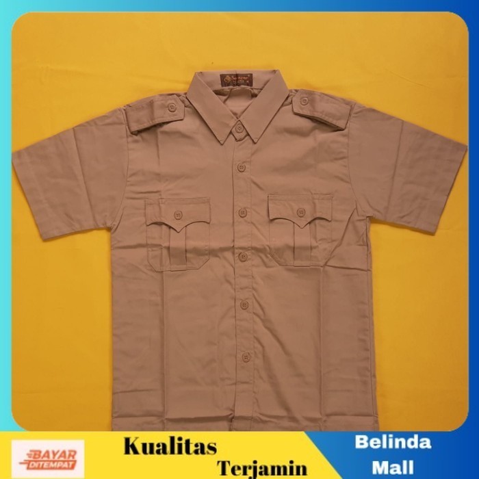 

⭐COD⭐ Seragam Sekolah Pramuka Penggalang Lengan Pendek Merek Seragam Ukuran 9 TERLARIS