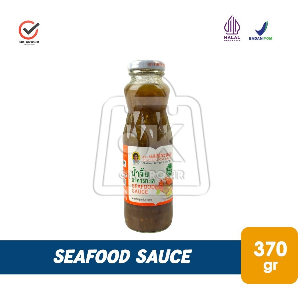 

Saus Seafood Thai Botol Maepranom Seafood Sauce Thailand (Botol Kaca 370 gr)