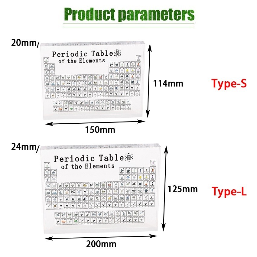 

Untuk Unsur Kimia Mengajar 83butir Periodic Table Ornamen Meja Periodik Kristal Akrilik Transparan Ornamen Teknologi Pajangan Frame