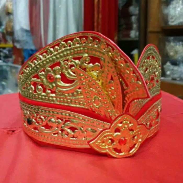 udeng adat bali dewasa / ikat kepala adat bali dewasa - Merah DE DE