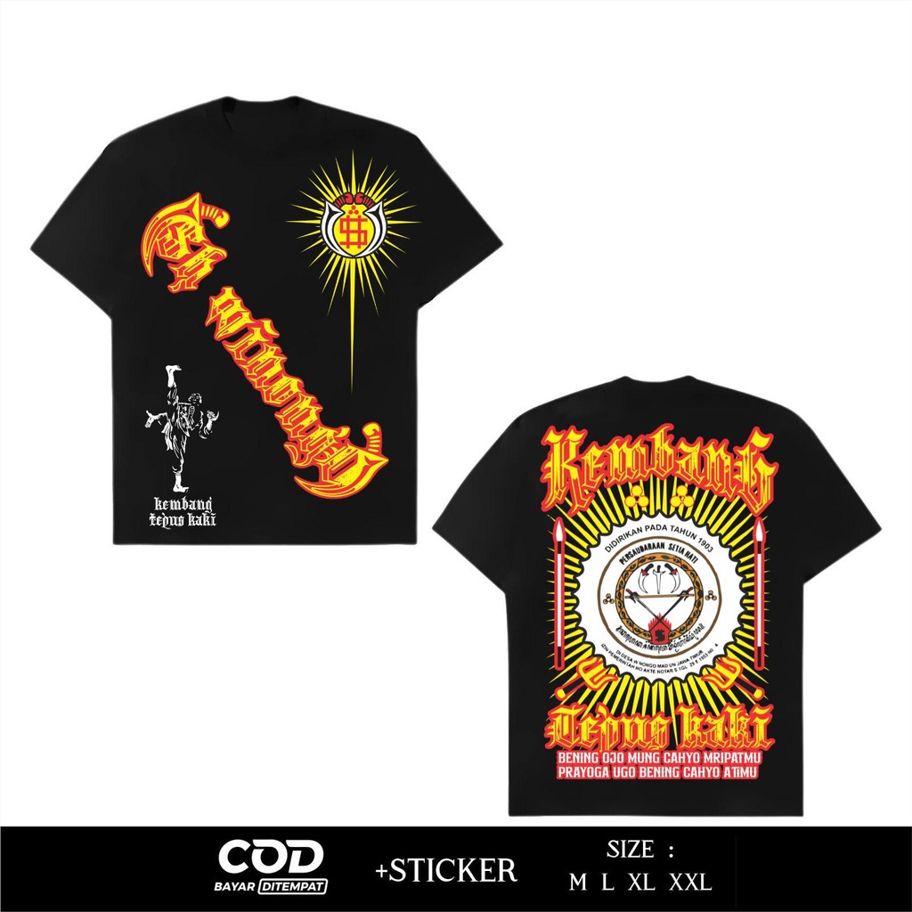 Kaos PSHW Kembang Tepus Kaki SH Winongo 1903  Sablon DTF Desain kekinian BY MALEAVENUE.ID