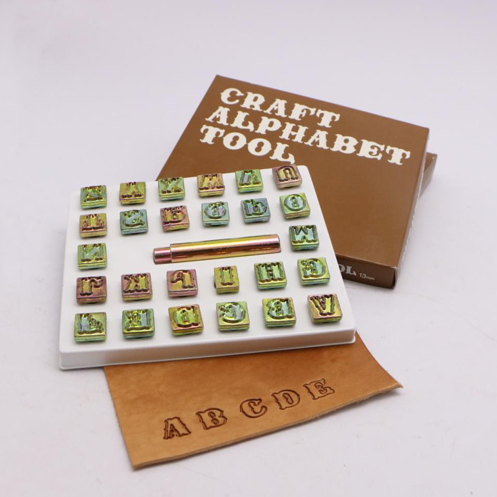 

Alphabet Number Stamp Punch Tools Set Leathercraft Hole Punching Tools Kit DIY Pattern stamp Punch Set for Leather Craft Tools