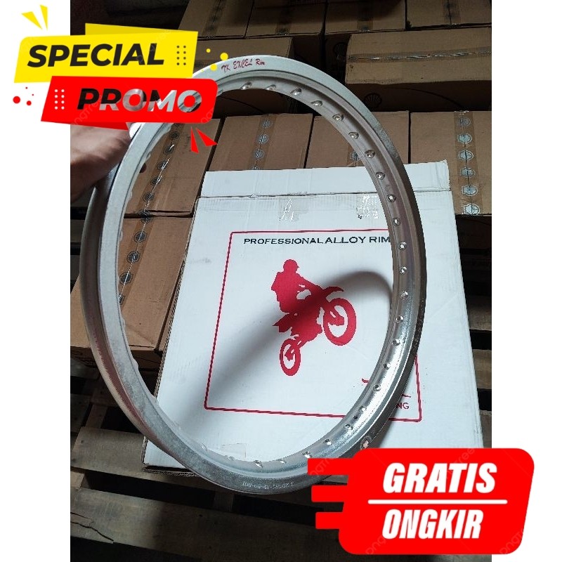 SALE VELG PELEK TK EXCEL JAPAN ORIGINAL 185 RING 21 HOLE LUBANG JARI JARI 36 WARNA SILVER KULIT JERU