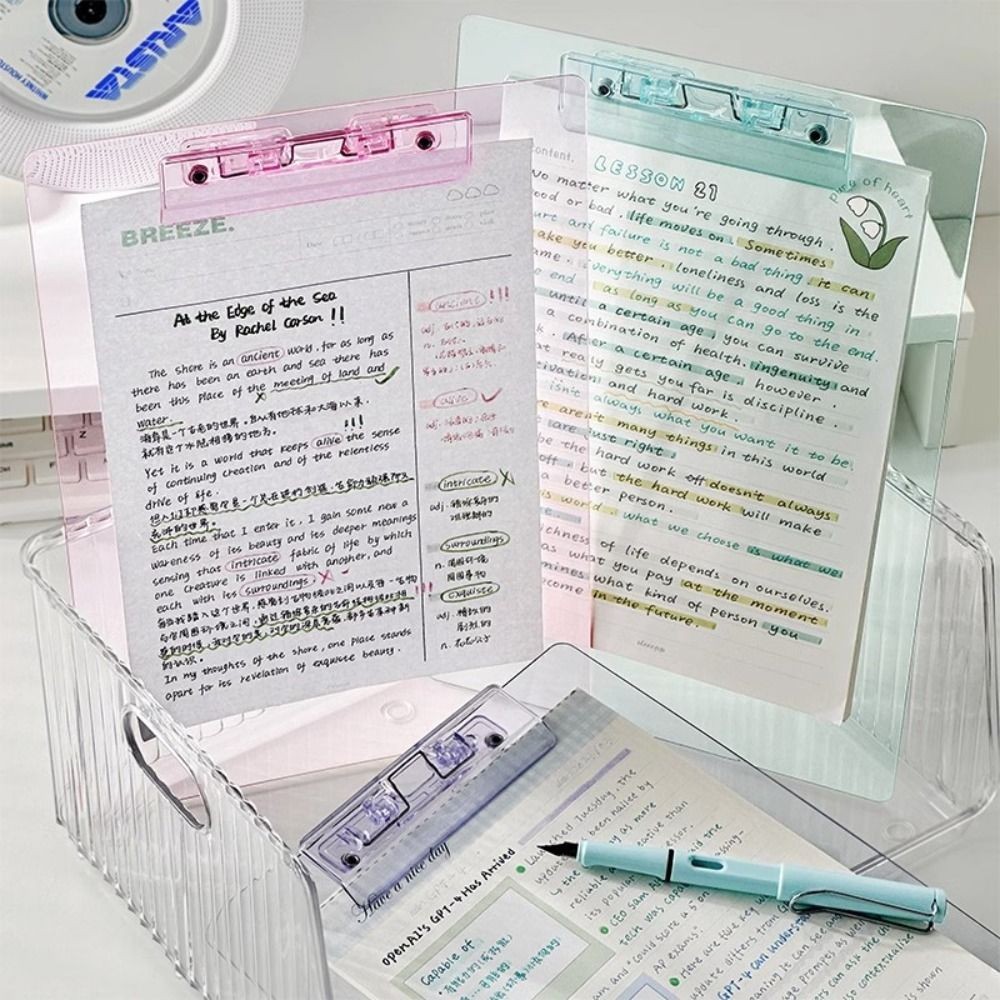 

Writing Sheet Pad A4 Clipboard With Low Profile Gold Clip Document Folder File Folder Board Clamp Diy Writing Clipboard