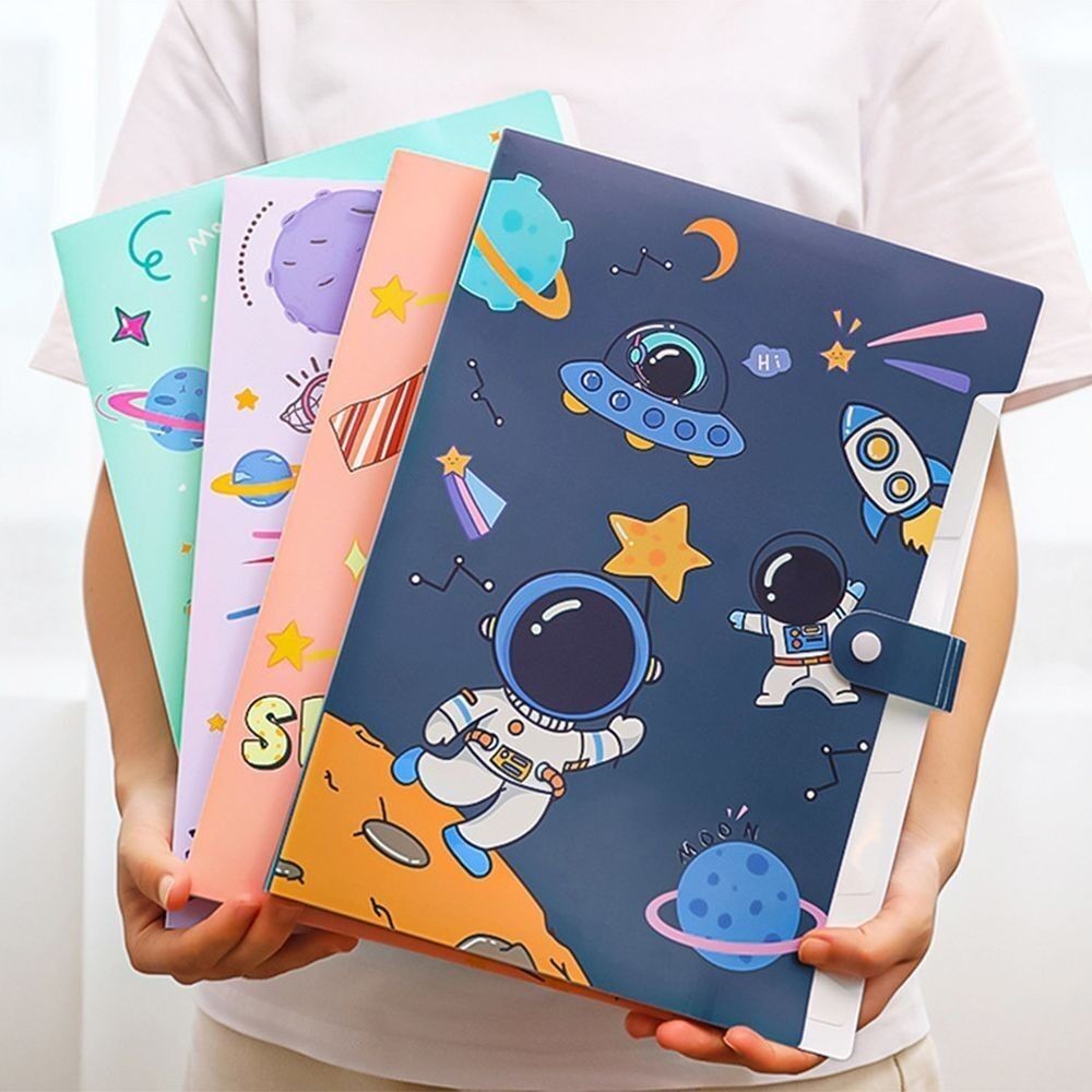 

PVC Astronaut Organ Bag High Quality Cartoon Stationery Astronaut File Folder Document Bags
